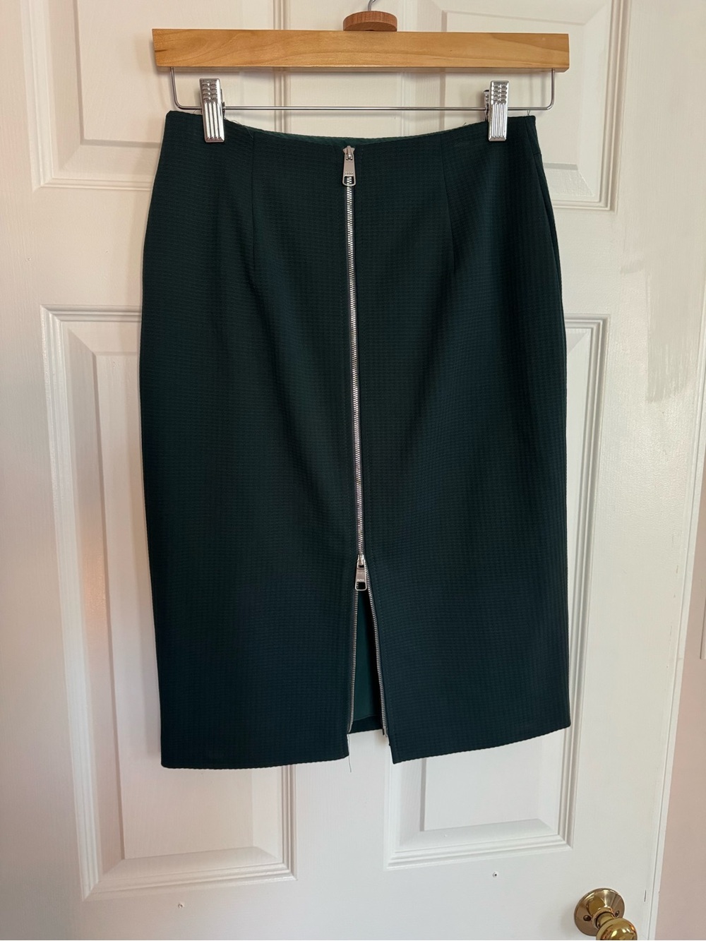 Boss Vaxine Jersey Houndstooth Pencil Skirt
